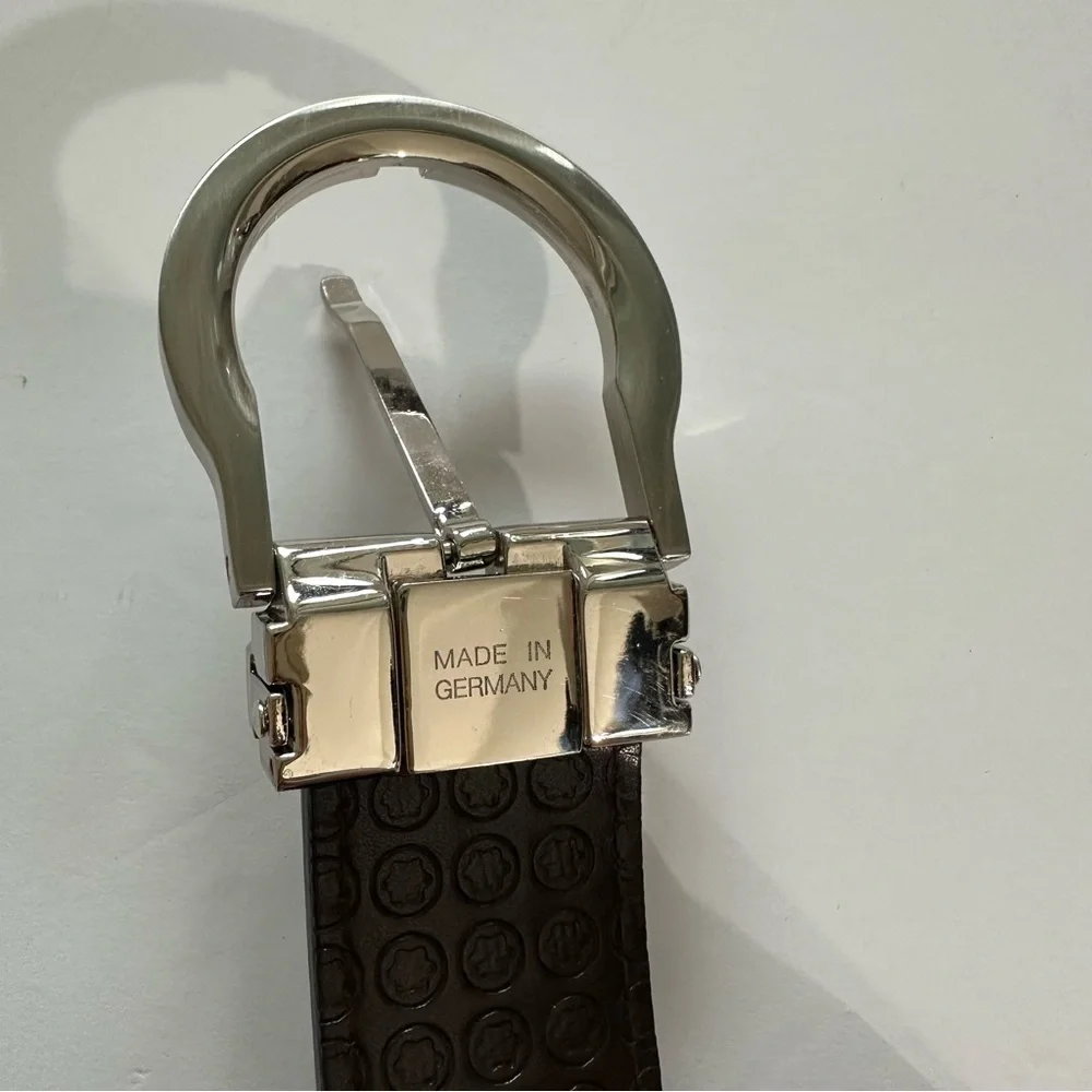 Mont Blanc two tone men’s belt - Picture 12 of 15